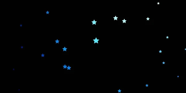 Patrón Vectorial Azul Oscuro Con Estrellas Abstractas Ilustración Colorida Con — Archivo Imágenes Vectoriales
