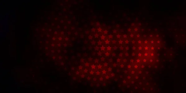 Dark Red Vector Pattern Abstract Stars Decorative Illustration Stars Abstract — Stock Vector