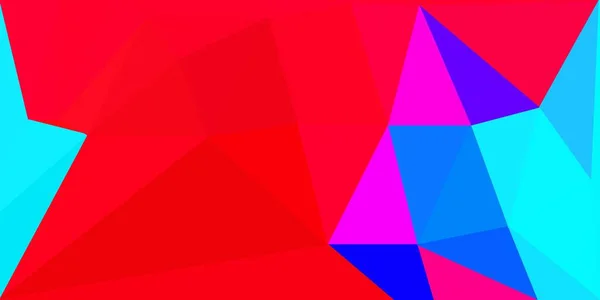 Azul Oscuro Diseño Polígono Gradiente Vectorial Rojo Ilustración Degradado Estilo — Vector de stock