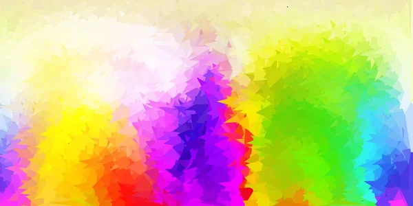 Conception Polygonale Géométrique Vectorielle Multicolore Légère Illustration Colorée Décorative Avec — Image vectorielle