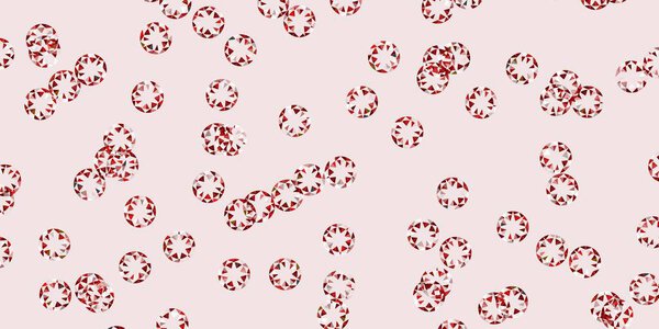 Светло-коричневый векторный рисунок со сферами. Современная абстрактная иллюстрация с красочными фигурами кругов. Шаблон для деловой рекламы.