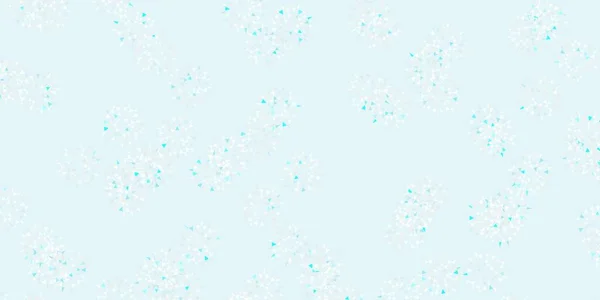 Fond Naturel Rose Clair Vecteur Bleu Avec Des Fleurs Illustration — Image vectorielle