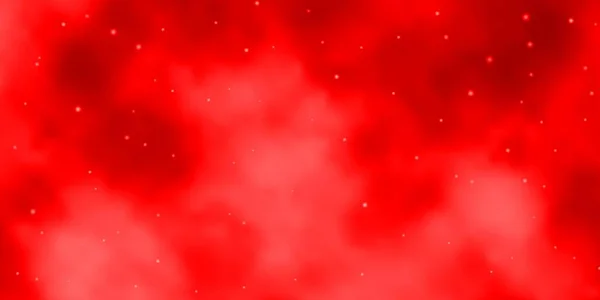 Patrón Vectorial Rojo Claro Con Estrellas Abstractas Diseño Decorativo Desenfoque — Archivo Imágenes Vectoriales