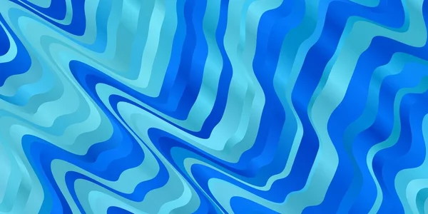 曲線を持つライトブルーベクトルテクスチャ バンド勾配の線で抽象的なイラスト Uiデザインのテンプレート — ストックベクタ