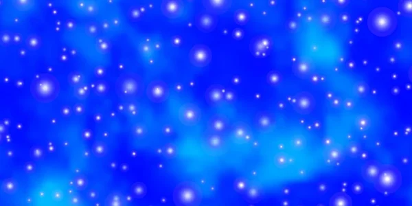 Světlo Blue Vektorové Uspořádání Jasnými Hvězdami — Stockový vektor