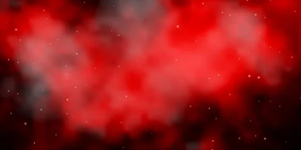 Tmavě Červená Žlutý Vektorový Vzor Abstraktními Hvězdami — Stockový vektor