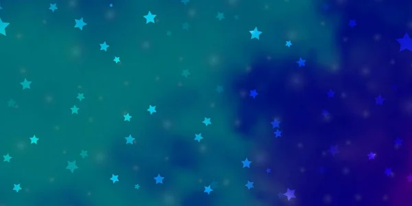 Rosa Claro Textura Vectorial Azul Con Hermosas Estrellas Ilustración Colorida — Vector de stock