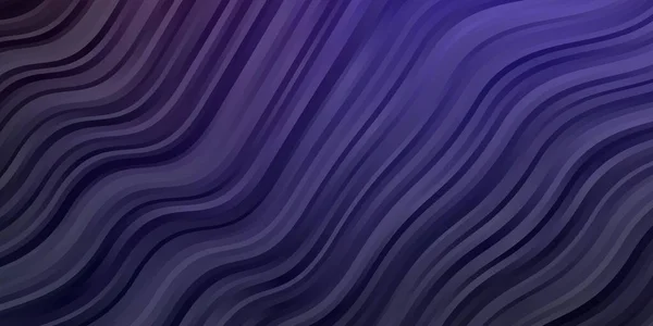 Modèle Vectoriel Violet Foncé Avec Des Lignes Courbes Illustration Colorée — Image vectorielle