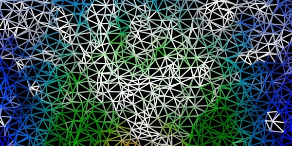 Poly Triangle Vectoriel Multicolore Foncé Nouvelle Illustration Colorée Avec Des — Image vectorielle