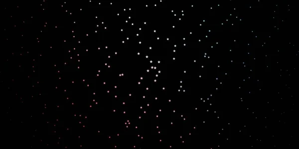 Темно Синий Красный Векторный Фон Маленькими Большими Звездами — стоковый вектор