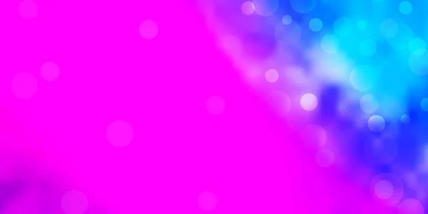 Светло Розовая Синяя Векторная Текстура Кругами Абстрактная Иллюстрация Красочными Пятнами — стоковый вектор