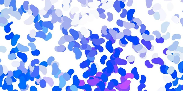 Hellrosa Blauer Vektorhintergrund Mit Chaotischen Formen Bunte Illustration Mit Einfachen — Stockvektor