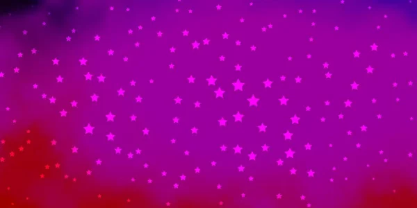 Dark Purple Diseño Vectorial Rosa Con Estrellas Brillantes — Vector de stock
