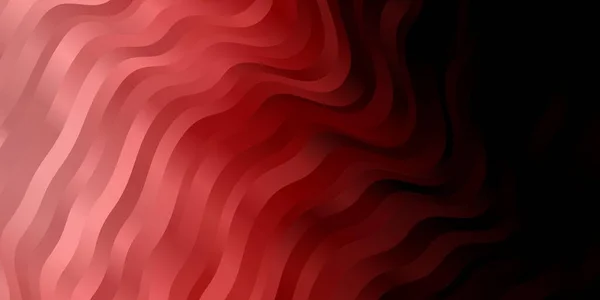 Rosa Claro Fondo Vector Rojo Con Curvas — Archivo Imágenes Vectoriales