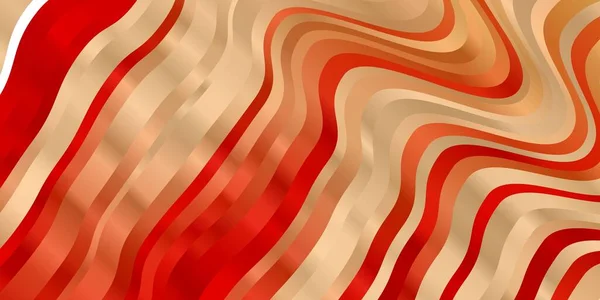 Patrón Vectorial Rojo Claro Con Curvas Ilustración Estilo Semitono Con — Archivo Imágenes Vectoriales