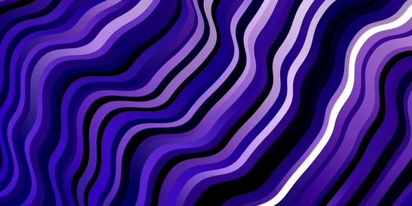 Светло Фиолетовый Векторный Узор Изогнутыми Линиями Красочный Геометрический Образец Градиентными — стоковый вектор