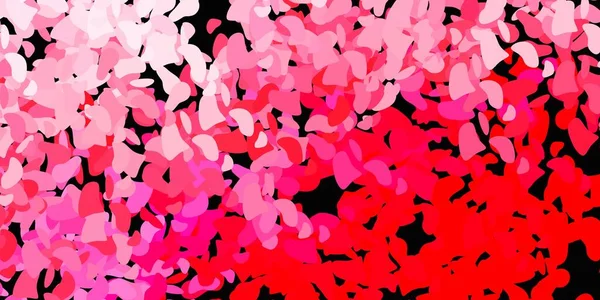 Светло Розовая Векторная Фактура Мемфисами Красочная Иллюстрация Простыми Градиентными Формами — стоковый вектор