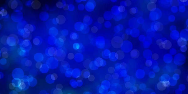Licht Blue Vector Achtergrond Met Cirkels Glitter Abstracte Illustratie Met — Stockvector