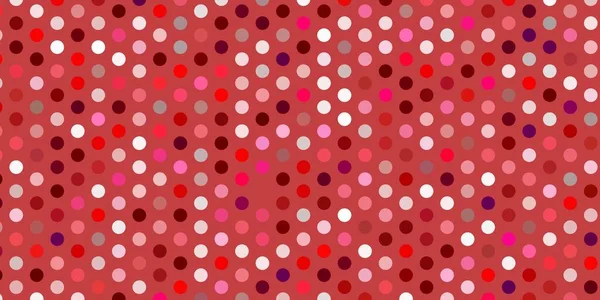 明るいピンク 円の赤いベクトルテンプレート 色鮮やかな抽象的な球体をセットしたイラスト 小冊子やチラシの模様 — ストックベクタ
