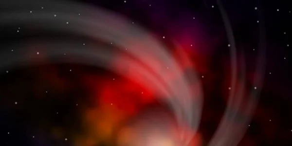 Темний Багатокольоровий Векторний Шаблон Неоновими Зірками — стоковий вектор