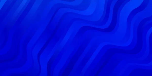 Светло Синий Векторный Шаблон Кривыми — стоковый вектор