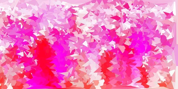 Light Pink Vector Poly Triangle Layout Decorative Colorful Illustration Abstract — Stock Vector