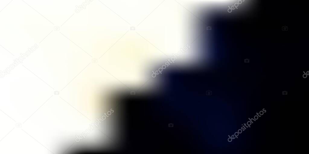 Dark blue vector gradient blur backdrop. Blurred abstract gradient illustration in simple style. Sample for your designs.