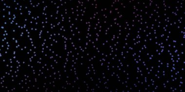 Neon yıldızlı koyu mor vektör şablonu.