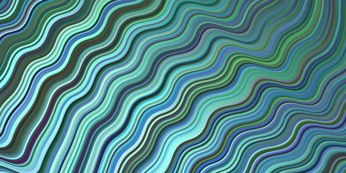 Açık mavi, yeşil çizgili vektör arka plan. Alnında çizgiler olan soyut bir çizim. Cep telefonu ekranları için şablon.