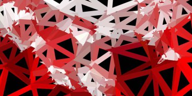 Açık kırmızı vektör soyut üçgen şablonu. Değişken üçgen şekilli yeni renkli çizimler. Uygulamalarınız için modern tasarım.