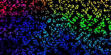 Memphis şekilli koyu renkli vektör dokusu. Basit bir şekilde gradyan olan renkli soyut biçimler. Reklamlarınız için modern tasarım.