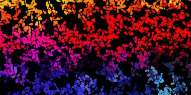 Rastgele şekilli koyu renkli vektör arkaplanı. Soyut tarzda renkli şekilli bir illüstrasyon. Web siteniz için basit illüstrasyon.