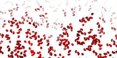 Açık yeşil, kaotik şekilli kırmızı vektör arkaplanı. Gradyan rastgele formlarla modern soyut illüstrasyon. Reklamlarınız için modern tasarım.