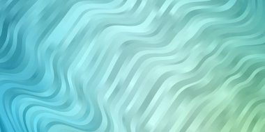 Açık Mavi, wry çizgileri ile yeşil vektör arkaplan.