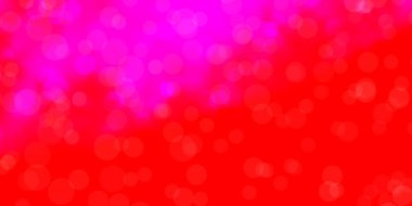 Açık pembe, daireli kırmızı vektör dokusu. Doğa tarzında renkli noktaları olan soyut illüstrasyon. Posterler, afişler için tasarım.