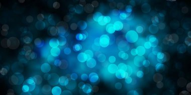 Kabarcıklı koyu mavi vektör arkaplanı. Renkli çember şekilli modern soyut illüstrasyon. Reklamlarınız için tasarım.