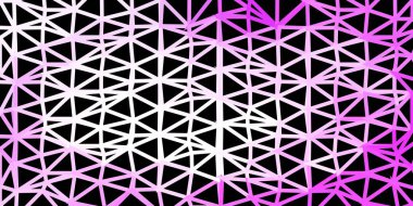 Açık mor vektör gradyan çokgen duvar kağıdı. Çokgen üçgenli modern soyut çizim. Web siteleri için akıllı desen.