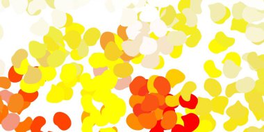 Memphis şekilli hafif turuncu vektör dokusu. Soyut tarzda, gradyan formlarda basit tasarım. Reklamlarınız için modern tasarım.