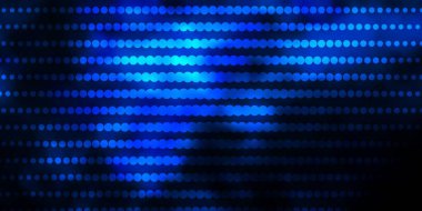 Daireli koyu mavi vektör dokusu.