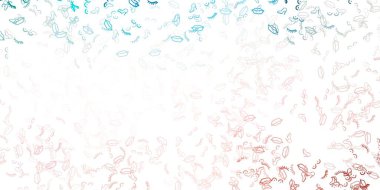 Açık pembe, feminizm unsurlu yeşil vektör deseni. Kadın hakları aktivizmiyle soyut tarzda basit bir tasarım. Uluslararası Kadınlar Günü için Tasarım