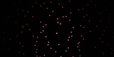 Koyu pembe, güzel yıldızlı sarı vektör dokusu.