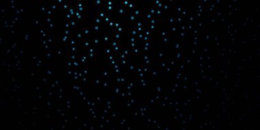 Parlak yıldızlı koyu mavi vektör düzeni.