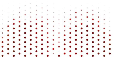 Daireli açık kahverengi vektör şablonu. Baloncuklu gradyan tarzda soyut dekoratif tasarım. Broşürler, broşürler için desen.