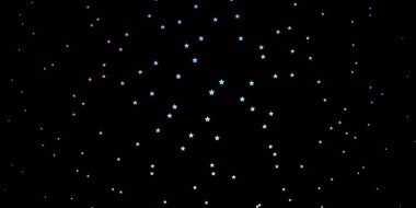 Parlak yıldızlı Koyu Çokrenkli vektör düzeni.