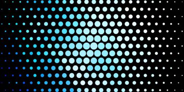 Daireli koyu mavi vektör düzeni. Doğa tarzında renkli noktaları olan soyut illüstrasyon. İş ilanları için şablon.