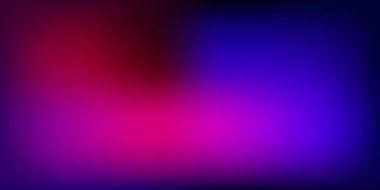 Koyu mavi, kırmızı vektör eğimli bulanık desen. Bulanık gradyan ile soyut renkli çizim. Tasarımın için en iyi seçim.