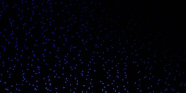 Koyu mavi, küçük ve büyük yıldızlı yeşil vektör arkaplan.