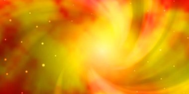 Güzel yıldızlı açık turuncu vektör dokusu. Yıldızlı modern geometrik soyut çizim. Hediyeleri paketlemek için desen.