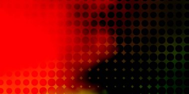 Açık Yeşil, küreli kırmızı vektör deseni.