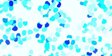 Soyut biçimlere sahip açık mavi vektör şablonu. Basit bir şekilde gradyan olan renkli soyut biçimler. Reklamlarınız için modern tasarım.